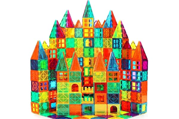 Wonder Toys 64 pièces Blocs magnétiques Classiques Les Jouets de Construction magnétiques Originaux pour garçons et Filles de 3 4 5 6 7 Ans pour Leur Anniversaire