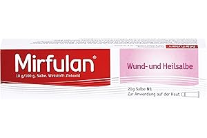 Mirfulan® Wund- und Heilsalbe mit bewährter Formel bei wunder, gereizter & juckender Haut I beschleunigt Wundheilung, fördert Regenerationsprozess I Wundsalbe mit Zinkoxid für Erwachsene & Kinder, 20 g