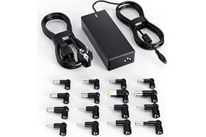 Zosam Chargeur Universel Ordinateur Portable 90W Compatible avec HP Dell Acer ASUS Lenovo Samsung IBM Sony Fujitsu Gateway Notebook Ultrabook Chromebook Cordon Alimentation avec 16 Embouts