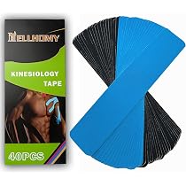 10 Cerotti Kinesio Tape Pretagliati Per Spalla E Collo – Elastici, Impermeabili, Delicati Sulla Pelle – Nero