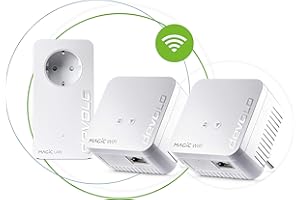 devolo ethernet, 8578 adapter Wi-Fi Powerline, Magic 1 WiFi mini Multiroom Kit – do 1200 Mbit/s, wzmacniacz sieciowy WLAN, 2 x złącze LAN, dLAN 2.0, biały