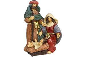 BEST&FREE Nacimiento Belen Navidad con 3 Figuras Belen Navidad. Nacimiento Belen Navidad para Belenes De Navidad. Completa Tu Portal De Belen con Las 3 Figuritas del Belen.