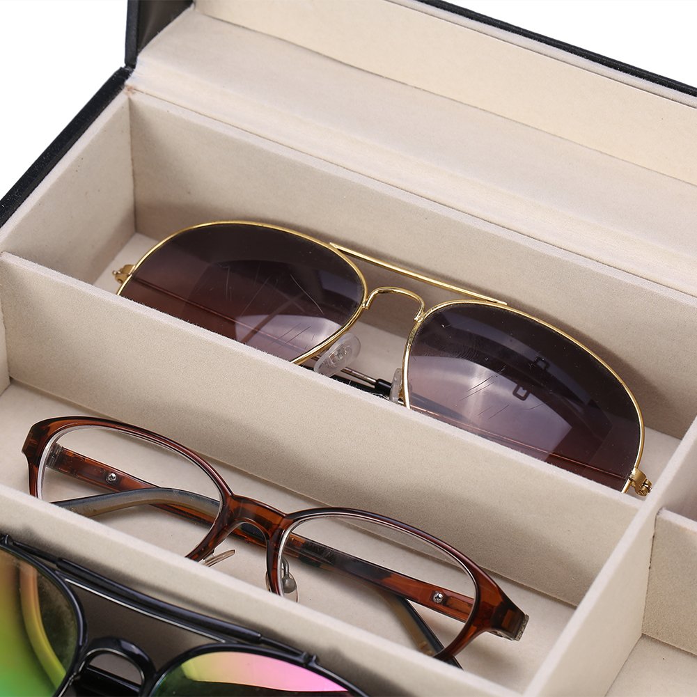 Brino-Caja-del-Almacenamiento-de-Gafas-8-Girds-Estuche-de-Organizadora-de-Gafas-de-Sol-para-Exhibicin-y-Organizador