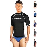 Cressi Rash Guard Man - Short Sleeve Protective T-Shirt for Men in Special Stretch Fabric