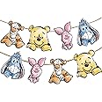 CORODER Winnie Banner For Baby Shower Decorations Birthday Banner Party Decoration Party Supplies(8PCS)