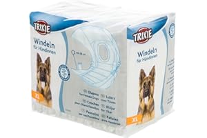 Couches pour chiennes TRIXIE, XL tour de taille 40-58 cm, 12 pièces, 23636