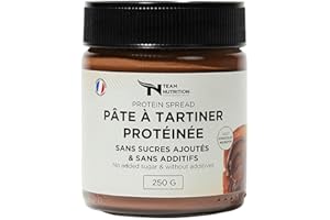 TN TEAM NUTRITION Pâte à Tartiner Protéinée Team Nutrition | Protéiné & Faible en Sucres | Onctueuse & Saveur Gourmande | Petits-déjeuners & Encas | Sans Huile de Palme | MARQUE FRANCAISE