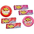 Generic VIMIX Wrigley's Hubba Bubba Fancy Fruit & Snappy Strawberry Bubblegum Mega Long Tape 56g, Original & Strawberry Bubble Gum 35g | 6 piece