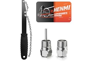 HENMI Fahrrad Kettenpeitsche, Zahnkranzabzieher und Kassetten Abzieher Kit, Ritzelabzieher Kassettenabzieher Schraubkranz Abz