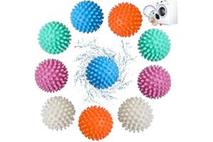 BAFLOVGA 10 Stück Trocknerbälle für Wäschetrockner, Trockner Ball, Waschball für Washing Machine, Wiederverwendbare Waschbälle für Waschmaschine, für Heim Kleidung Reinigung
