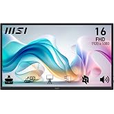 MSI 15.6 PRO MP165 E6, Kurumsal Portatif Monit&ouml;r, FHD, Flat, 16:9, IPS, 60Hz 4ms