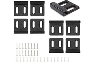 HJIAMA 8 Pezzi Supporto per Specchio per distanziatori da 4 a 6 mm, Ganci per Specchio a Muro con Viti, Tubo Espansione, Ganci per Specchiera Pesante per Installazione Specchio Bagno