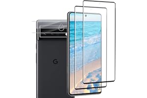 CARANTEE 2 Stück für Panzerglas für Google Pixel 6 Pro Schutzfolie & 2 Stück Kameraschutz für Google 6 Pro Folie, Schutzglas für Pixel 6 Pro Panzer Schutz Glas, Kamera Glas für Google 6 Pro Schutzfolie