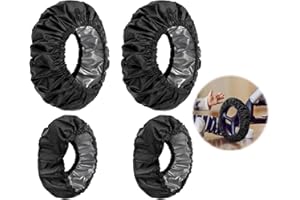 VCSJW 4 Stück Radabdeckungen Für Babys,Radabdeckungen Für Kinderwagen,Kinderwagen Radabdeckung,Kinderwagen Reifen überzieher,Radabdeckungen Für Rollstühle,Für Kinderwagen Staubdicht Kinderwagen Zubehör