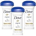 Dove Anti Perspirant - Pack of 3 x 50ml Womens Deodorant 24h Anti Sweat & Odor Protection Deodorant Stick Moisturising Cream with Topline Card
