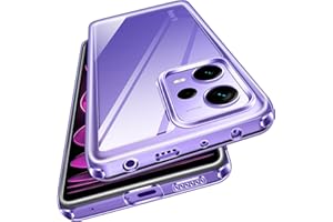 ivoler Etui nigdy nie żółknie, przezroczyste etui do Xiaomi Redmi Note 12 Pro 5G / Poco X5 Pro 5G (nie pasuje do Redmi Note 12 Pro 4G), odporne na uderzenia, zarysowania, przezroczyste, cienkie,