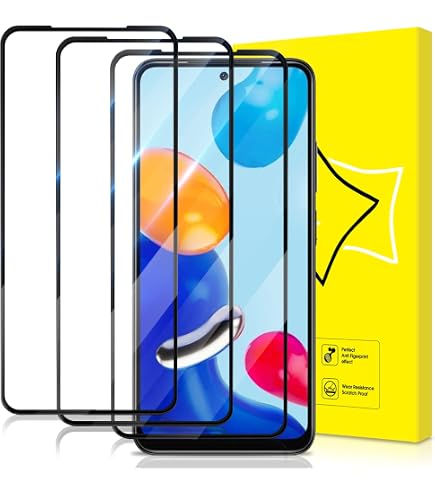 Vetro Temperato 9H per Xiaomi Redmi Note 11 e 11s, Resistente e Ultra-sottile 9H - Trasparente - Italiano