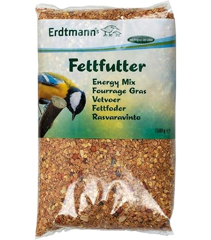 Erdtmanns - Zonnebloempitten ongeschild voor wilde vogels 3 x 5 kg, (15 kg) I Klassieker I Hoogwaardige inhoud I Populair bij verschillende vogelsoorten I Eenvoudig in gebruik I Veelzijdig inzetbaar