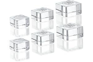 ZEERSHEE Confezione da 6 supporti quadrati per sfere di cristallo