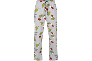 Ex UK Store Mens Pyjama Bottoms The Grinch Naughty Nice Lounge PJ Sleep Pants M L XL XXL New