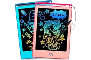 Kinayue Tableta Escritura Niños LCD 8,5 Pulgadas, Pizarra Magnetica Infantil Reutilizable, Juguete de Viaje de Aprendizaje Educativo, Regalo Cumpleaños Navidad, Tablet Dibujo Niños de 3 a 10 años