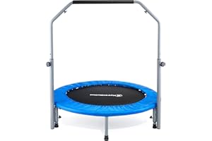HyperMotion Trampolina dla Dzieci i Młodzieży, Trampolina do Domu i na Dwór, Trampoliny Ogrodowe, Trampolina Domowa, Mini Trampolina dla Dzieci 3+ do Domu