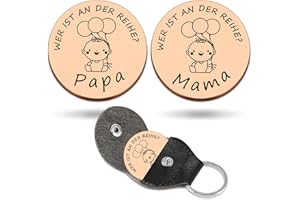 KIYOYI Taufgeschenk Junge und Mädchen,Geschenke zur Geburt,Schutzengel Entscheidungsmünze,Geschenke für werdende väter und mütter,Werfen Sie eine Münze, um eine Entscheidung zu treffen