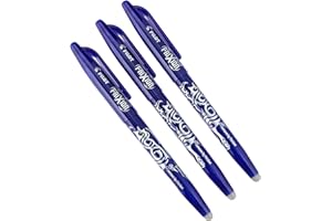 CONIPA Pilot FriXion Erasable Rollerball Pens - Blue - Pack of 3