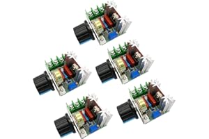 XOCOME AC 50-220 V 2000 W 25 A controllo motore SCR ad alte prestazioni modulo regolatore elettronico di tensione LED dimmer con regolatore di velocità (5 pezzi)