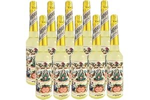 ALJOIR Pack 10 Botellas Agua Florida 270 ml 100% Colonia Original Perú Amarilla Murray & Lanman, Botella de plástico