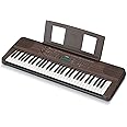 Yamaha Digital Keyboard PSR-E360MA, Dark Walnut - Entry-Level Digital Keyboard with 61 Touch-Sensitive Keys, Portable Keyboard in Classic Design for any Living Space