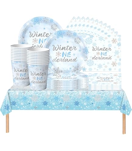 Banner fotografico di 12 mesi di Winter Onederland, decorazioni per il