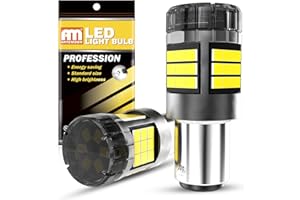 ANTEMOON P21/5W 1157 BAY15D Bombillas LED Canbus Sin Errores Super Brillante 5000LM 12V 24V 6000K Blanca 1016 2057 2357 para Luz de Marcha Atrás Luz de Freno Luces Traseras, 2 Piezas