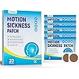 Motion Sickness Patch for Car and Boat Rides, Cruise and Airplane Trips - for Nausea, Dizziness & Vomiting from Seasickness, Fast Acting and No Side Effects (20 Count)