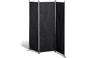 GRASEKAMP Qualität seit 1972 Paravent - Panel de Pared (165 x 170 cm, 3 Partes), Color Negro