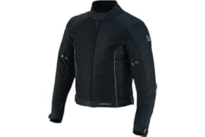 outletMOTARD Chaqueta Moto Hombre Verano | Protecciones en Hombros, Codos y Espalda | Máxima Ventilación con Paneles de Malla Frontal, Brazos y Espalda