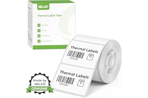 Nelko PM220 Label Maker Tape, 40x30mm, white