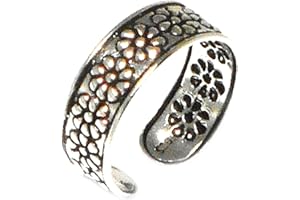 ART GECKO ADJUSTABLE 925 Sterling Silver TOE Ring (TR12611517) - Gift Boxed