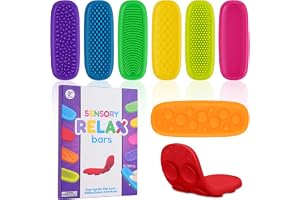 Ainiv 8-pack sensoriska stenar, silikon bekymmerssten för autism, ADHD ångest- och stresslindring, fidgetverktyg sensorisk st