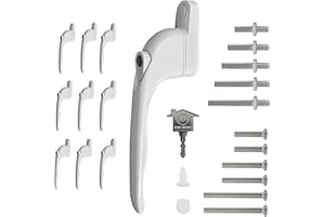 HOMESECURE x10 - Home Secure™ Universal uPVC Window Handle Multi-Spindle - White