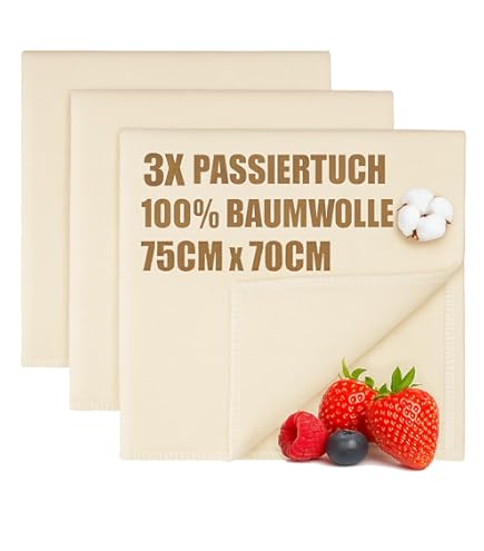 Passeerdoek, filterdoek, 8 stuks, kaasdoek, 40 x 40 cm zeef, multifunctioneel keukengerei, fijnmazige doek, voor het persen van zelfgemaakte kaas, noten, melk, bessen, fruit en groentesappen