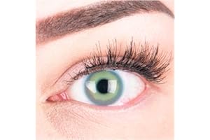 Bardzo mocne nieprzezroczyste i naturalne niebieskie soczewki kontaktowe SILIKON COMFORT NOWY kolor"Alice Blue" + pojemnik glamlens - 1 para (2 sztuki) - DIA 14.50 mm - bez grubości 0,00 dioptry