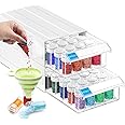 DUOJIN Boîte De Rangement Peinture Diamant 5D 60 Compartiments - Avec Entonnoir, Pince Et Outils, Sac Portable EVA