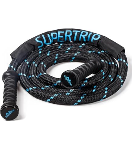 Corda Per Saltare Hisdricus Regolabile Fino A 3m - Per Bambini E Adulti, PVC E Manici ABS, Blu - Foto 11