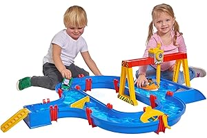 AquaPlay - Port à Container - Circuit d'eau - Jeu Plein Air Enfant - Bateau + Voiture + Grue - 8700001532