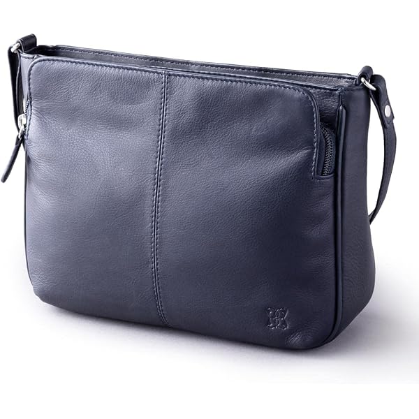 Women's Real Leather Satchel Bag - Crossbody Flap Over Organizer With Multiple Pockets (Maui Black)