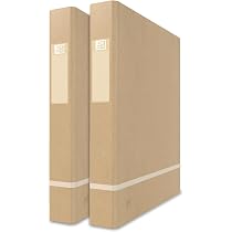 Elba Touareg Filing Box - A4 Size, 35mm Spine, Beige Cardboard, Elastic Closure, Eco-Friendly