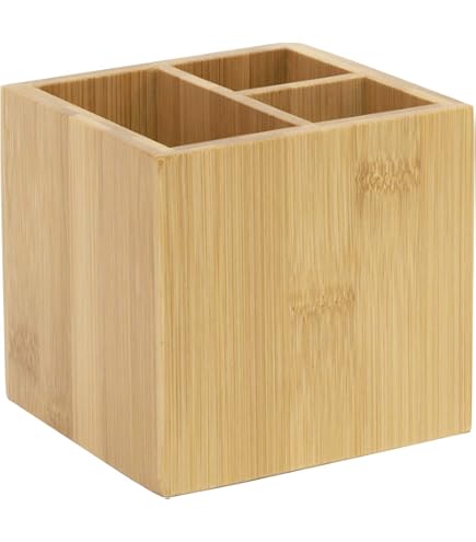 Organizer Da Scrivania In Bambù - Portadocumenti Con 5 Scomparti Regolabili - Foto 12