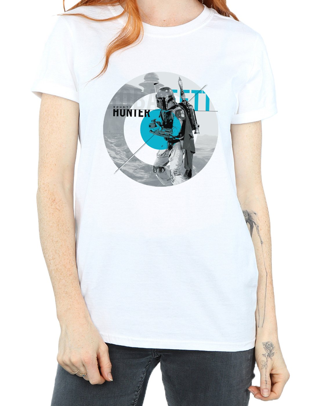 Star-Wars-Damen-Boba-Fett-Bounty-Hunter-Circle-Boyfriend-Fit-T-Shirt-Wei-X-Large
