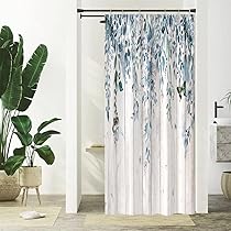 Uiiooazy Duschvorhang 200x180cm, Duschvorhang Grün Anti Schimmel